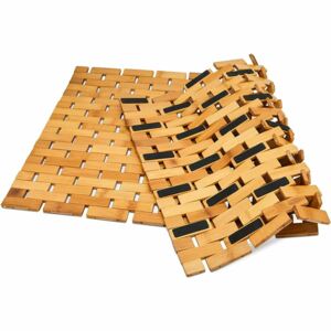 Koupelnová mozaiková bambusová předložka 40x60 cm