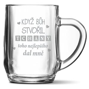 Půllitr SABLIO - Když Bůh stvořil tchány 0,5