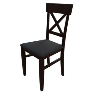 Židle JK64, Barva dřeva: ořech, Potah: ekokůže Soft 011