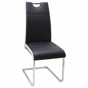 Jídelní čalouněná židle v elegantní černé barvě KN439