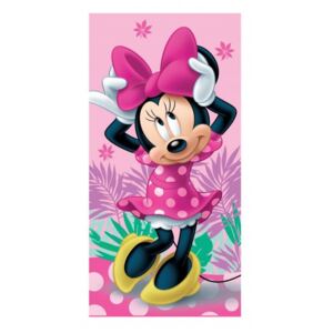 Jerry Fabrics Dětská osuška ‒ Minnie Pink 02, 70 × 140 cm