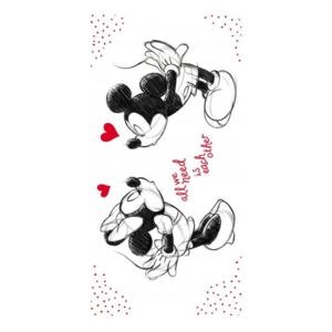 Jerry Fabrics Dětská osuška ‒ Minnie In Love 03, 70 × 140 cm