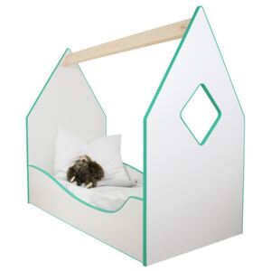 Dětská postel domeček zelená