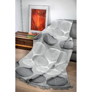 Polášek Bavlněná deka 1222 - 1 šedá 60% bavlna 35%akryl 5%polyester 150 x 200