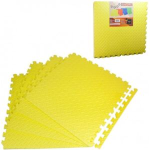 EVA Pěnové puzzle na zem 60x60 - 4ks Žlutá