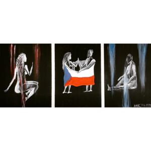 Ručně malovaný obraz Nikola Keyla Keratová - Česká Láska