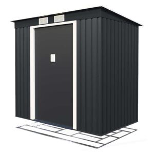 Zahradní domek ZEUS 2A 2,43 m² antracit + podlahová konstrukce ZEUS 2A IWH-10230005 + IWH-10240005