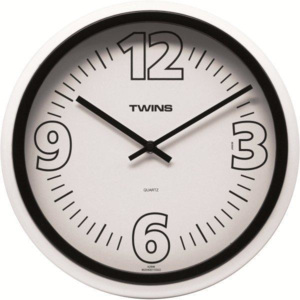 Nástěnné hodiny Twins 2896 black 31cm