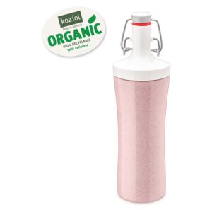 PLOPP TO GO láhev na vodu 425 ml Organic KOZIOL (Barva-organic růžová/bílá)