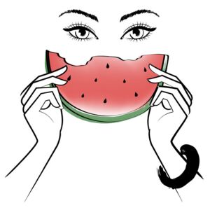 Ilustrace Eating Melon, Martina Pavlova