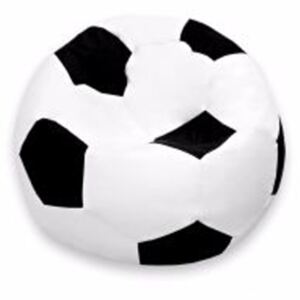 Fotbalový míč XL-sedící vak bílá černá