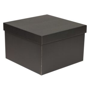 Dárková krabice s víkem 300x300x200/40 mm, černá