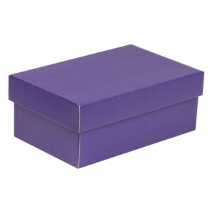 Dárková krabička s víkem 250x150x100/40 mm, fialová