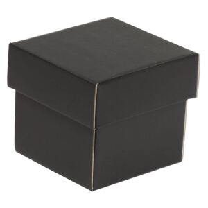 Dárková krabička s víkem 100x100x100/40 mm, černá