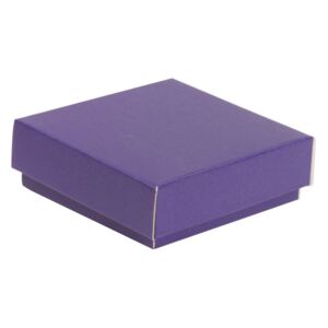 Dárková krabička s víkem 150x150x50/40 mm, fialová