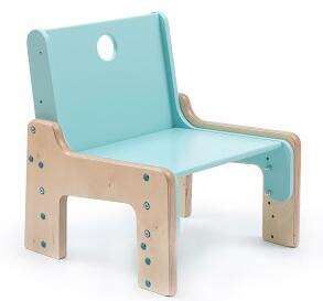 Mimimo Dětská dřevěná rostoucí židle Barevné provedení: Flora - zelená