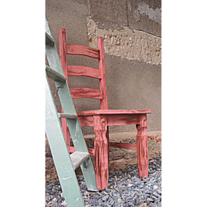 Stará Krása - Designová úprava Dřevěná provence jídelní židle s patinou