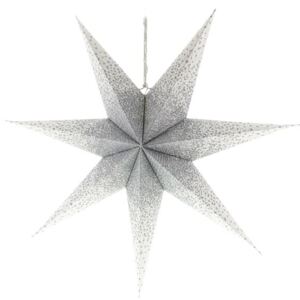 Dekorace vánoční RETLUX RXL 341 WW hvězda bílostříbrná