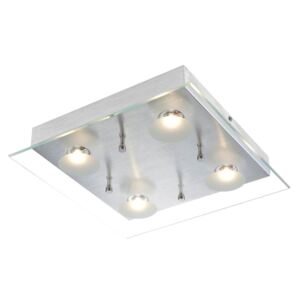 LED stropní / nástěnné přisazené svítidlo BERTO, 4xLED, 5W, teplá bílá, 30x30cm, hranaté Globo BERTO 49200-4