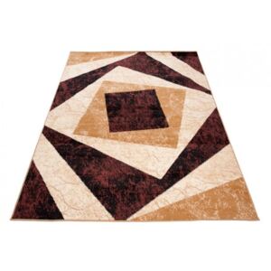 Moderní kusový koberec CHEAP K855B Hnědý Rozměr: 130x190 cm