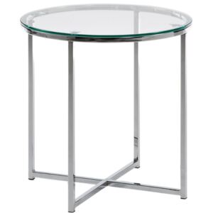 Chromový odkládací stolek LaForma Vivid 50 cm