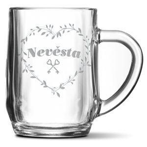Půllitr SABLIO - Nevěsta srdce 0,5