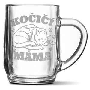 Půllitr SABLIO - Kočičí máma 0,5