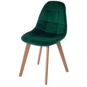Apo čalouněná židle zelená – velur