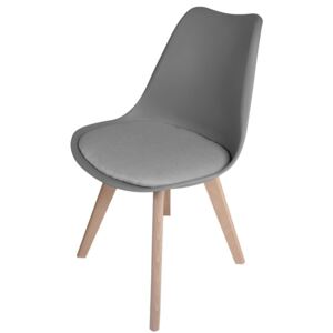 Blanc skandinávská židle šedá - tkanina