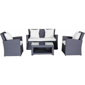 Creador Wicke 4+ grey lux, sestava nábytku z ratanu