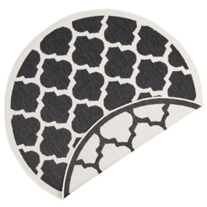 Bougari - Hanse Home koberce Kusový koberec Twin Supreme 103421 Palermo black creme - 140x140 kruh cm