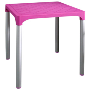MEGA PLAST MP1351 VIVA stůl, polyratan růžová