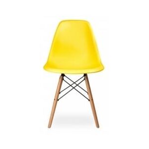 Židle DSW, žlutá (Buk)