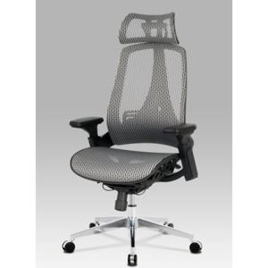 Autronic Kancelářská židle, šedá MESH síťovina, lankový mech., kovový kříž KA-A189 GREY