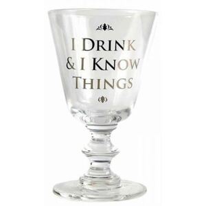 Half Moon Bay Sklenice na víno Game of Thrones - I Drink & I Know Things 275ml