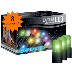 POLAMP LED osvětlení univerzální - klasická, zelená 10 m, programátor