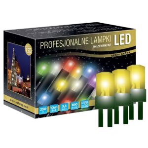 POLAMP LED osvětlení venkovní - klasická, žlutá, 10 m