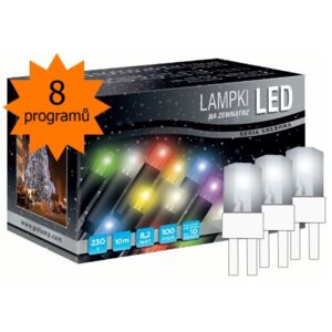 POLAMP LED osvětlení univerzální - klasická, st. bílá 10 m, bílý kabel, programátor