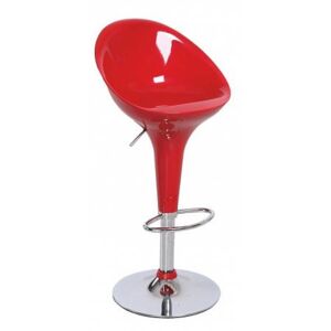 Barová židle, chrom / červená, ALBA NOVA