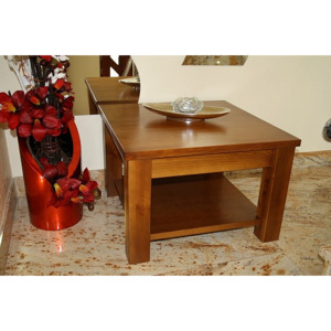 Dřevěný konferenční stolek GOMORA, borovice světlá