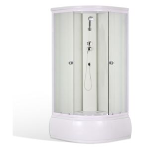 Sprchový box SNOW 90x90 cm Bílá Sklo MATT GLASS 4000417