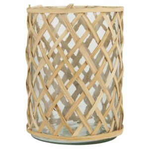Skleněný svícen Bamboo Braid (kód BDAY11 na -20 %)
