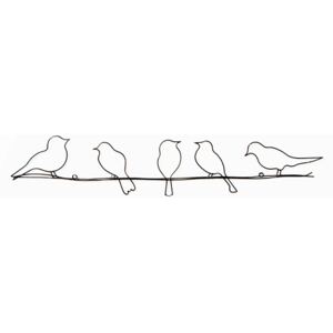 Kovová dekorace 41-221, Birds On A Wire , Wall Art, Graham Brown
