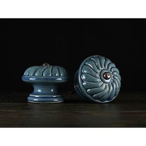 Keramika Vanya Úchytka velká - modrá - ROZETA