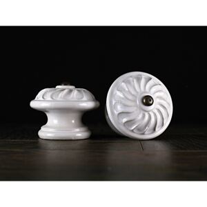 Keramika Vanya Úchytka velká - bílá - VĚTRNÍK