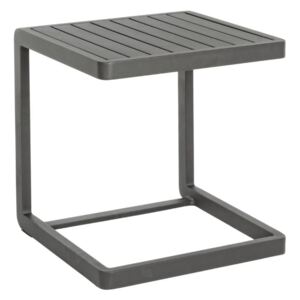 Tmavě šedý kovový zahradní odkládací stolek Bizzotto Konnor 40 x 40 cm