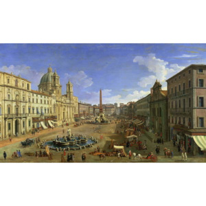 Obraz, Reprodukce - View of the Piazza Navona, Rome, (1697-1768) Canaletto
