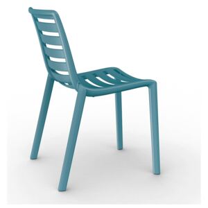 Sada 2 modrých zahradních židlí Resol Slatkat