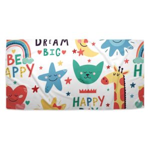 Ručník SABLIO - Happy day 50x100 cm
