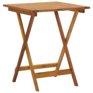 Skládací zahradní stolek 60 x 60 x 75 cm masivní akáciové dřevo